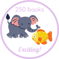 E is for Elephant, F is for Fish - I Read 250 Book Badge