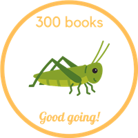 G is for Grasshopper - I Read 300 Books! Badge