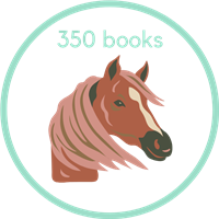 H is for Horse - I Read 350 Books! Badge
