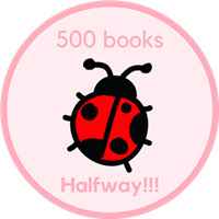 L is for Ladybug. I Read 500 Books! Badge