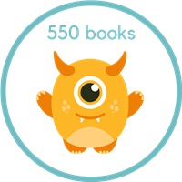 M is for Monster - Read 550 Books Badge
