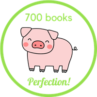 P is for Pig.  I read 700 books! Badge